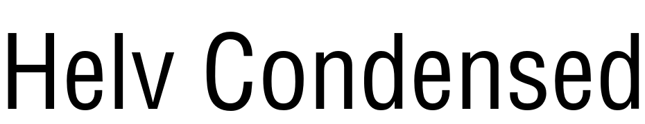 Helv Condensed Normal cкачати шрифт безкоштовно